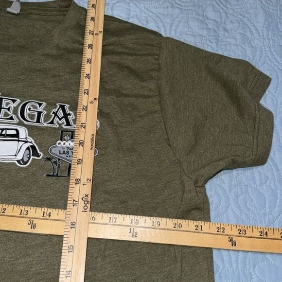 Las Vegas Graphic T-Shirt Olive Green XL - Picture 5 of 5